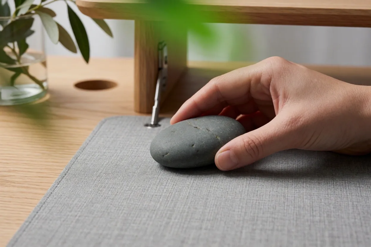 Minimalist workspace for focus